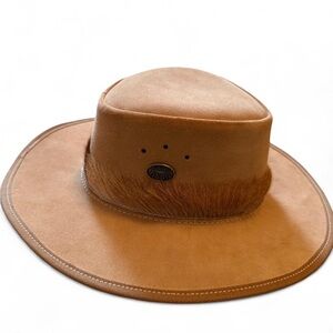 Pudney Suede Leather Springbok Hide Hat